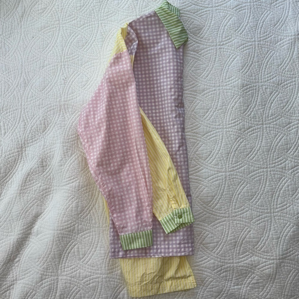 Gingham Colorblock Cotton Oxford Princess Polly US 2 Uk 6 - Picture 8 of 9